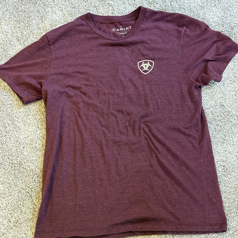 Ariat Men's Burgundy Short Sleeve Tee